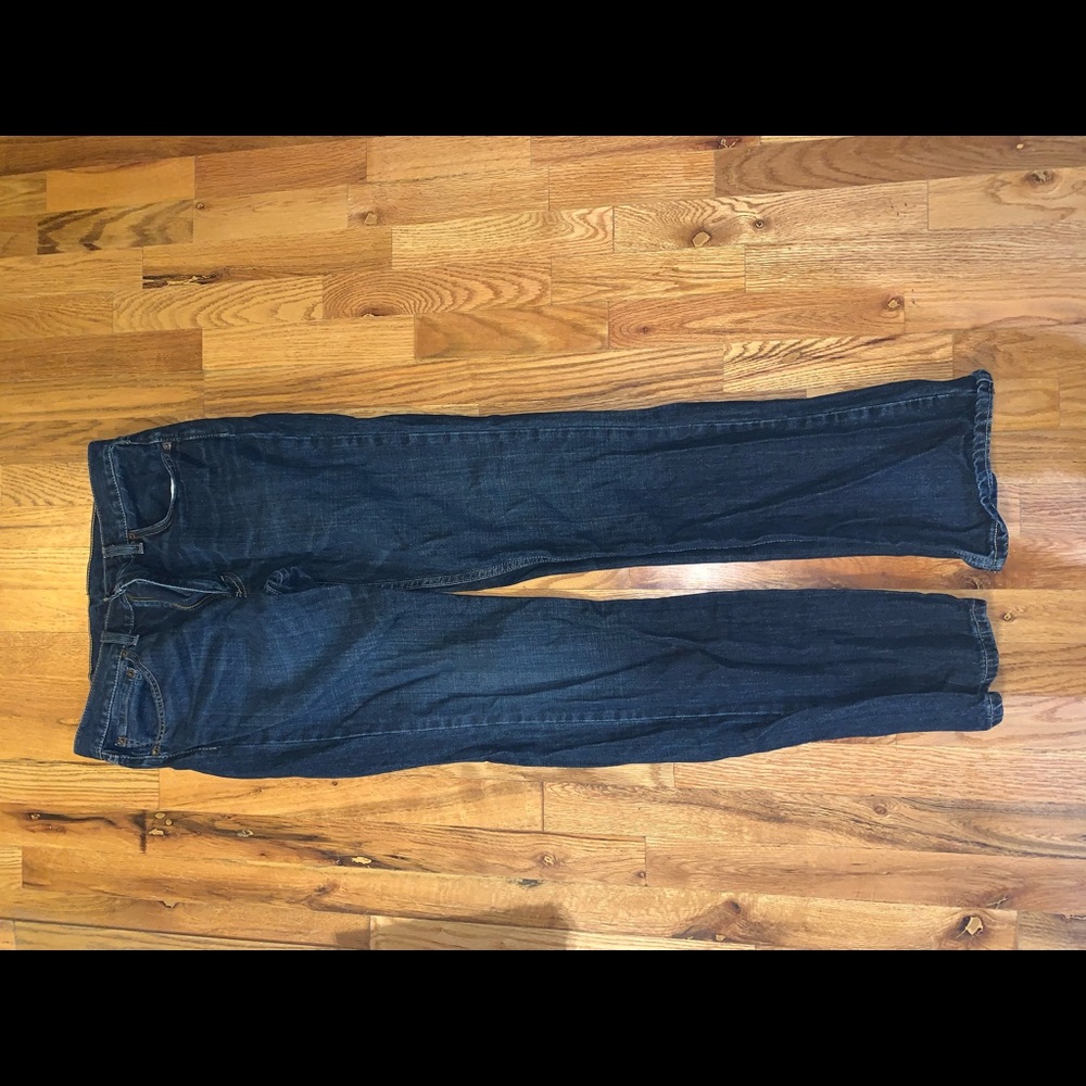Dark wash bootcut Levi jeans